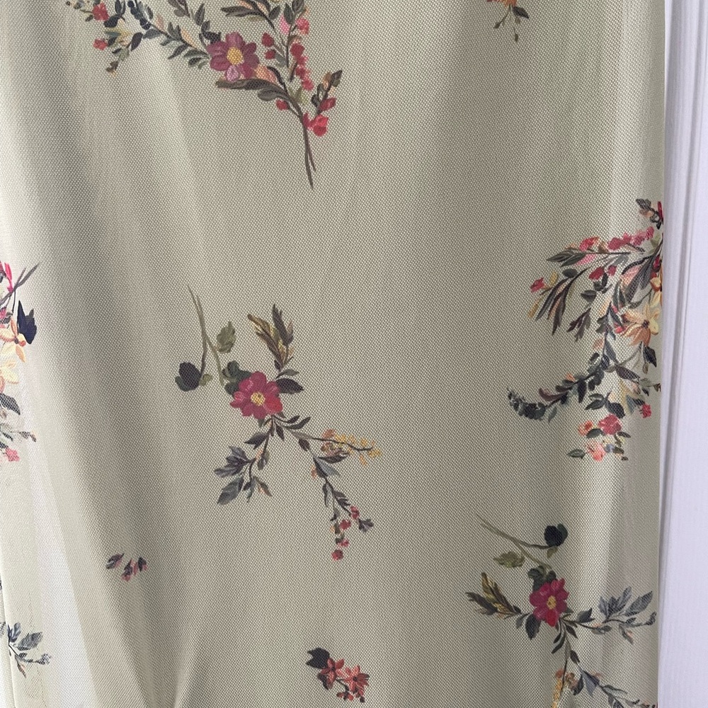 Zara Floral Sage Maxi Dress - Picture 3 of 11
